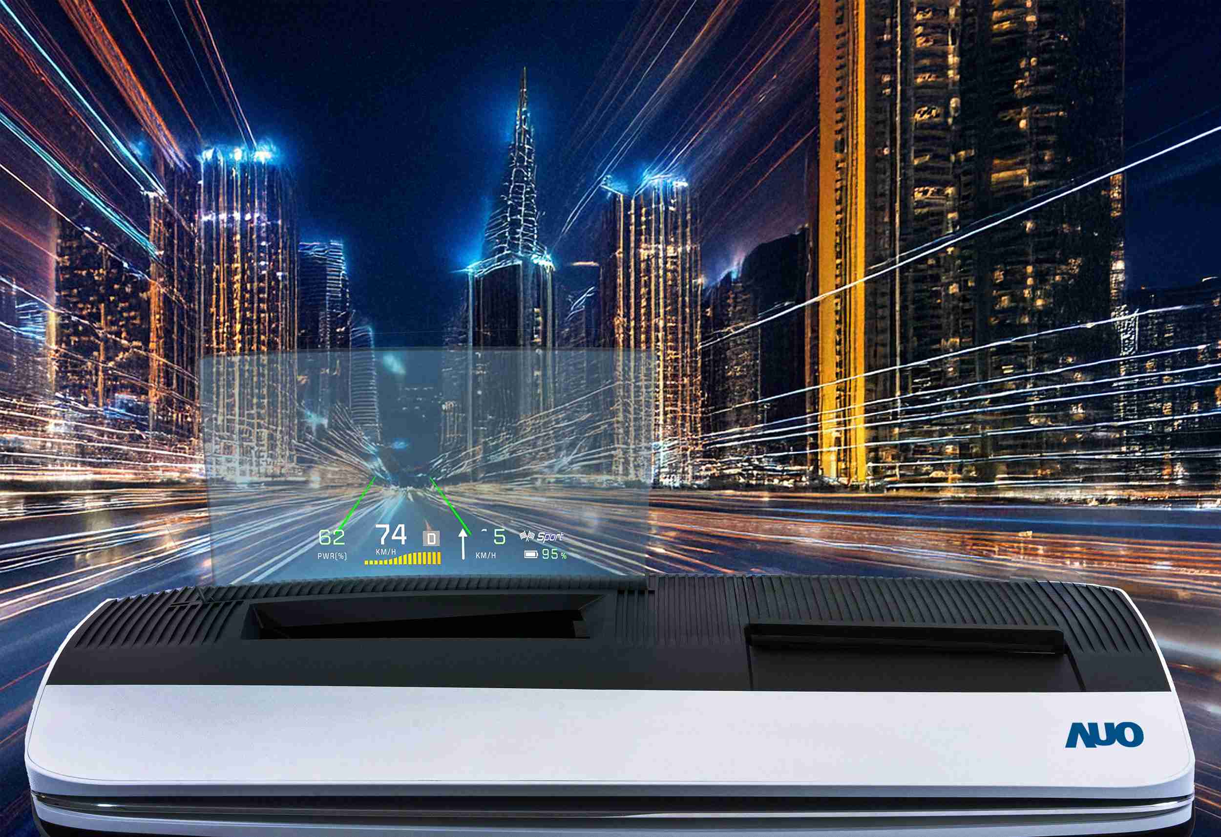 人生就是博推出13吋Micro LED抬头显示器，，提供高入眼亮度、、、高色彩饱和度的显示质量，，在阳光下或黑暗中都清晰可见，，，并利用Micro LED模块体积小的优势，，，，解决车用空间有限的痛点